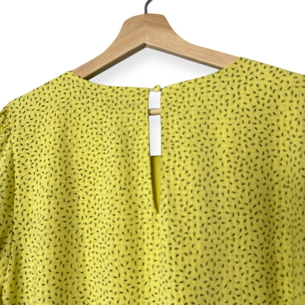 Who What Wear Yellow Sprinkles Babydoll Dress Long Sleeve Size 1X - Picture 6 of 8
